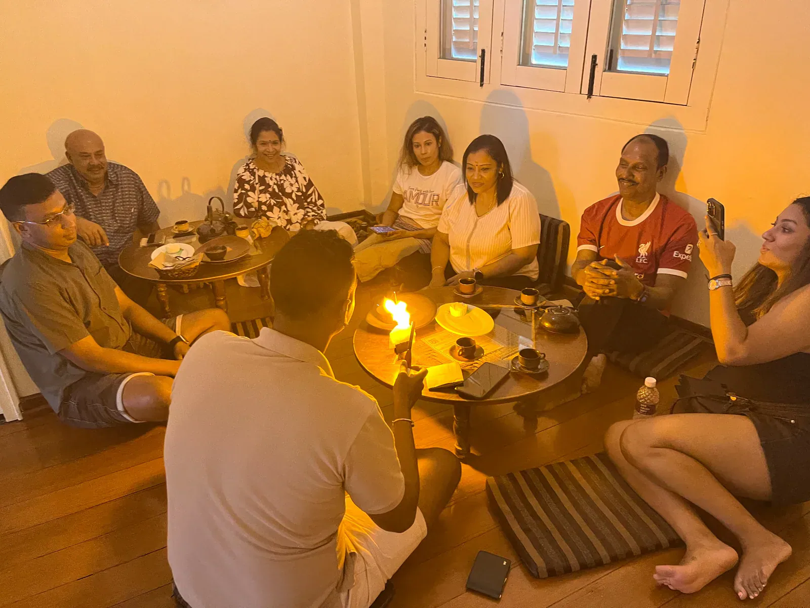 Guests sharing memories at Lagnaa